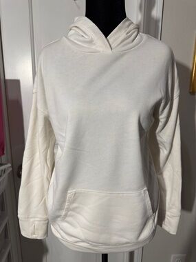 Old Navy Cream Pullover Hoodie with Kangaroo Pocket